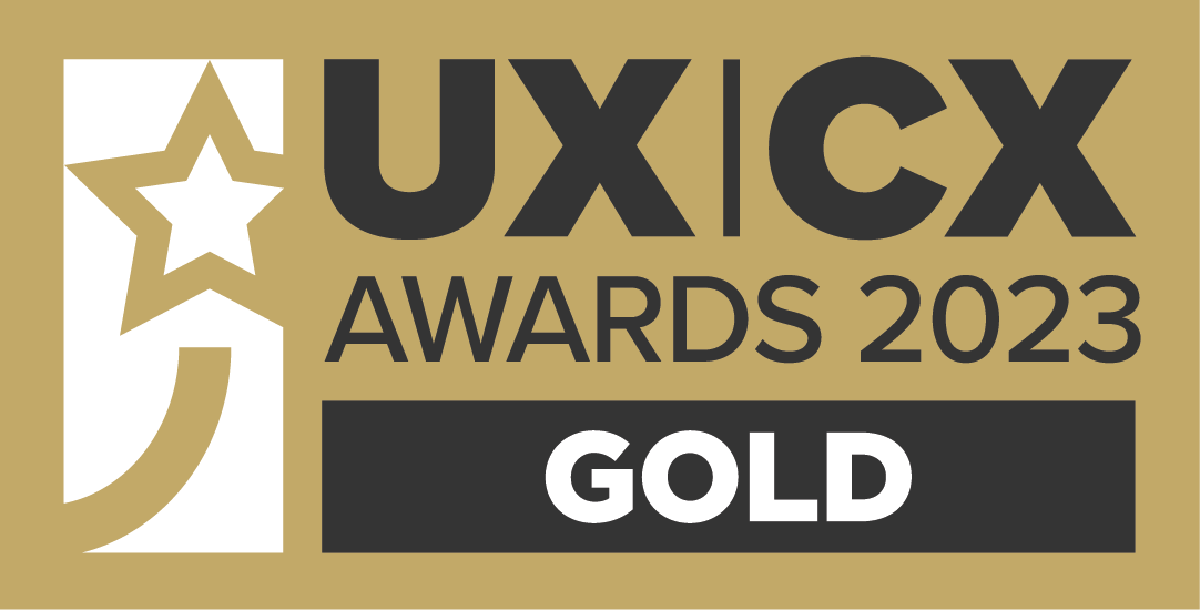 UX CX Awards 2023 Gold